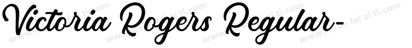 Victoria Rogers Regular字体转换